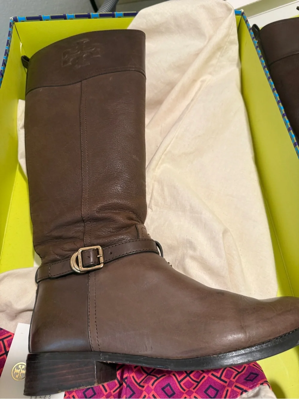 Tory Burch Brown Chocolate Riding Boots